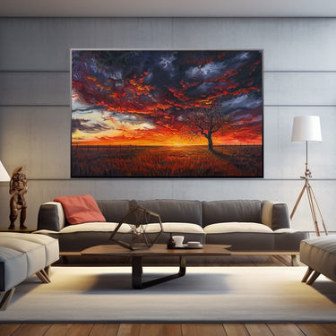 Western Sunset Painting